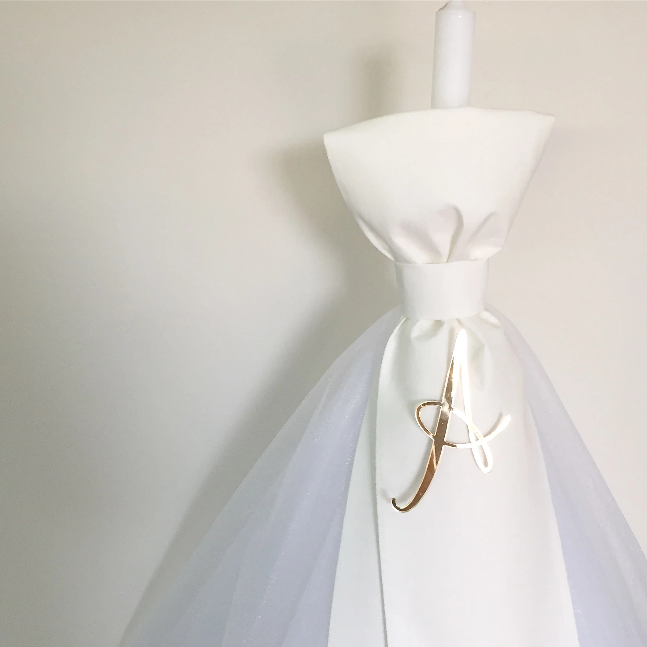 Orthodox Christening/Wedding Layered Fabric Candle | Lambatha - Image 10